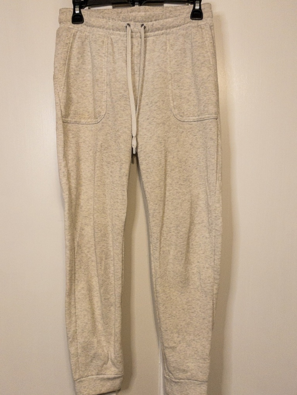 Rae Dunn Oatmeal Heather Joggers Drawstring Size S